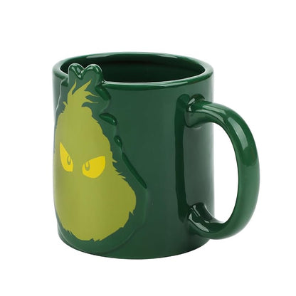 Grinch Before Coffee Mug 16 oz - White Ceramic | Variation: GRI