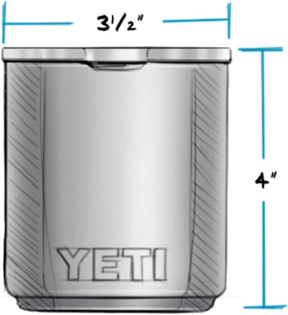 YETI Rambler 10 oz Lowball - Vacuum Insulated Stainless Steel with MagSlider Lid | Agave Teal