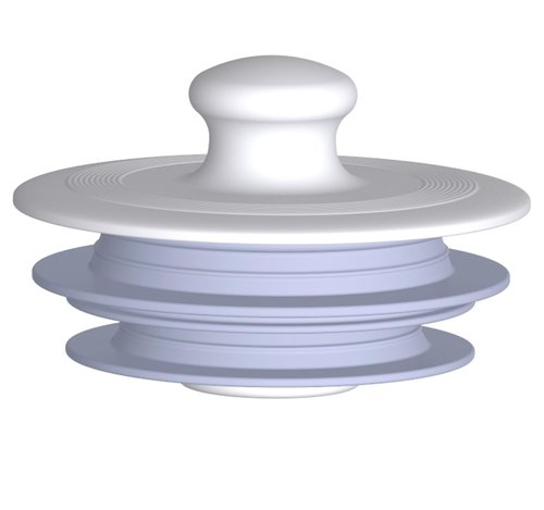 Bathtub Drain Stopper, Drain Plug, Silicone Stopper (Patented Design) (1, Large,Gray)