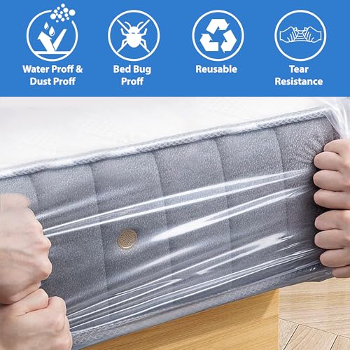 Queen Mattress Storage Bag Heavy-Duty Waterproof Protector - Tear Resistant