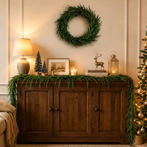 9 Ft Norfolk Pine Garlands - 2 Pack Real Touch Christmas Decor