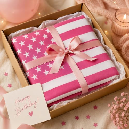 Pink American Flag Wall Tapestry - Bedroom Decor for Fans and Movie Lovers
