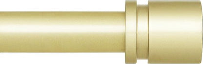 Byondeth Curtain Rods - Adjustable 16 to 170 Inches | 1 Inch Diameter with Elegant Warm Gold Aluminium Finials
