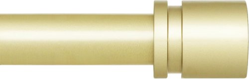 Byondeth Curtain Rods - Adjustable 16 to 60 Inches | 1-Inch Diameter with Elegant Warm Gold Finials
