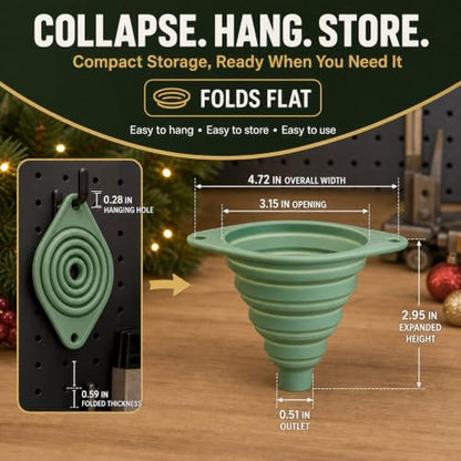 Christmas Tree Watering System with Clear PVC Tube, Collapsible Funnel & Reusable Ties