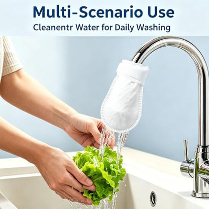 Faucet Filter Cotton Bags - Replaceable Non-Woven Sleeve for Kitchen & Bath - 10 Pcs