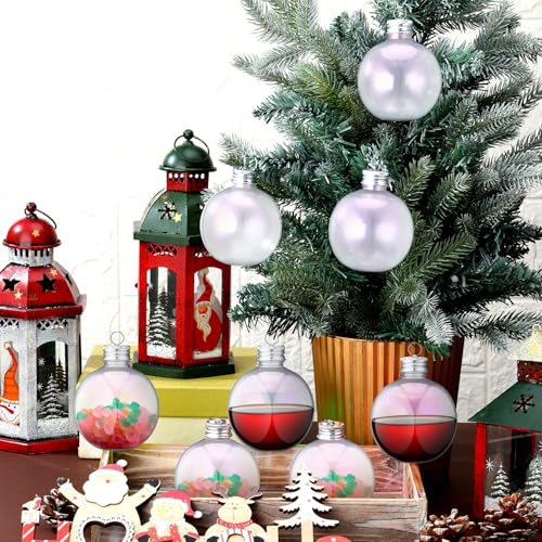 Vercraft Christmas Drink Ball Ornaments - Fillable 12 Pack, 250ml Variation of 12 / 250 ml