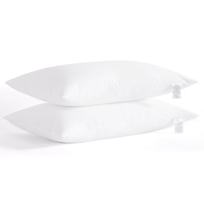 NTBAY Down Alternative Bed Pillows, King Size Set of 2, Machine Washable Soft Pillows for Back, Stomach or Side Sleepers, Soft Hotel Collection Pillow for Sleeping, White