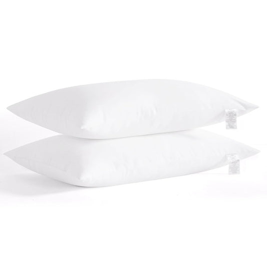 NTBAY Down Alternative Bed Pillows, King Size Set of 2, Machine Washable Soft Pillows for Back, Stomach or Side Sleepers, Soft Hotel Collection Pillow for Sleeping, White