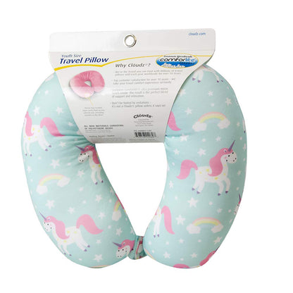 Cloudz Kids Microbead Travel Neck Pillow - Unicorn