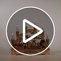 Battery Operated LED Musical Christmas Village with Motion - 10.2 Inch Holiday Decor