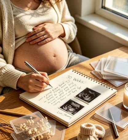 4x6 Side-Loading Ultrasound Photo Protector Case for Sonogram Pictures - Pregnancy Memory