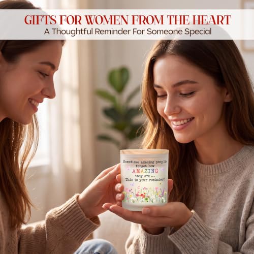 Vanilla Lavender Scented Candle - White - 10 oz Gift for Women, Relaxing Home Fragrance