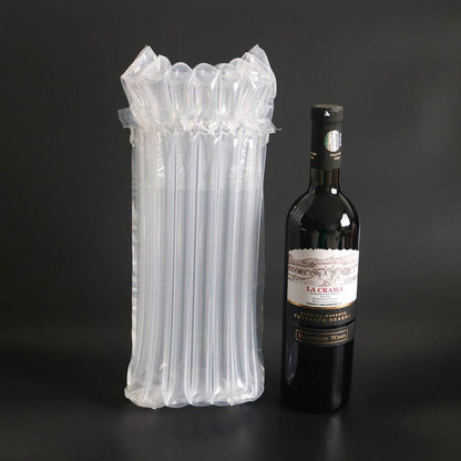 Wine Bottle Protector 6 Packs Bubble Bags With Free Pump Reusable Sleeve Travel Inflatable Air Column Cushion Bag For Packing and Safe Transportation of Glass Bottles in Airplane Cushioning