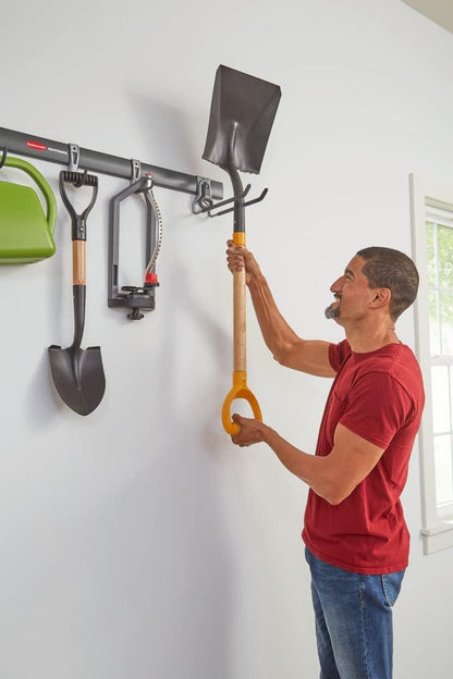 Rubbermaid FastTrack Utility Hooks - Heavy-Duty 5-Piece Tool Organizer Kit for Garage & Shed