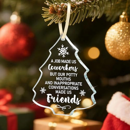Tree Coworker Christmas Ornament - Funny Office Decor Keepsake Gift