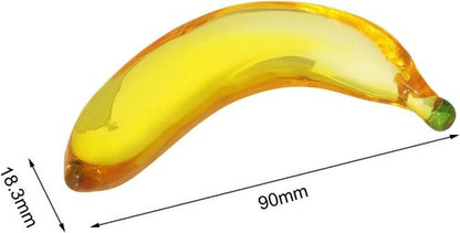 Lindagary Fruit Sculpture - Modern Miniature Banana Figurine | Artificial Fruit Ornament for Home Decor