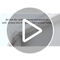 White Aluminum Ceiling Curtain Track 3-6ft Pack - Wall & Ceiling Mount