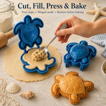 Sea Turtle Ocean Filled Pie Press Collection - Reusable Mini Hand Pie Mold