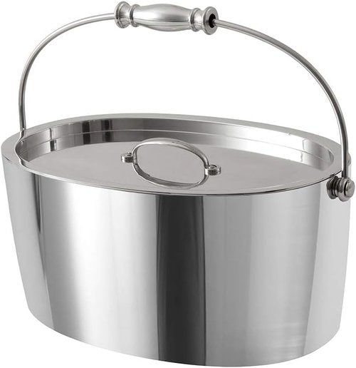 Crafthouse by Fortessa 12" x 5.25" Ice Bucket w/Handle and Drain Tray, Stainless