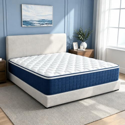 12 Inch Full Size Mattress in a Box - Gel Memory Foam & Pocket Springs