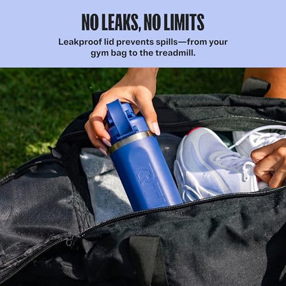 RTIC 30oz Insulated Water Bottle with Protein Shaker - Cobalt