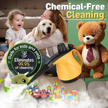 Handheld Steam Cleaner for Home with 11 Accessories, Chemical-Free Multi-Surface Steam Cleaner