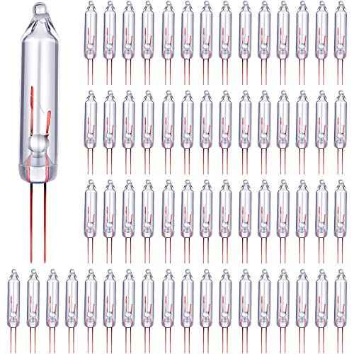 Mudder 100 Pcs Mini Christmas 2.5 Volt Replacement Light Bulbs for Christmas Trees Decorative Light Supplies Indoor Outdoor Xmas Decor, 0.17 Ampere, 0.42 Watt (Clear)