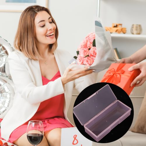 Pink Manicure Nail Tool Storage Box Set - Compact Clear Organizer for Salon & Home