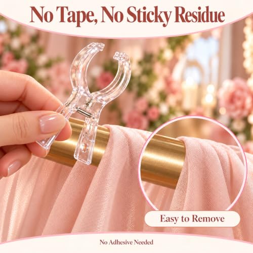Clear Balloon Arch Clips 3.54 Inch Pack for Decorations No Tape or Glue