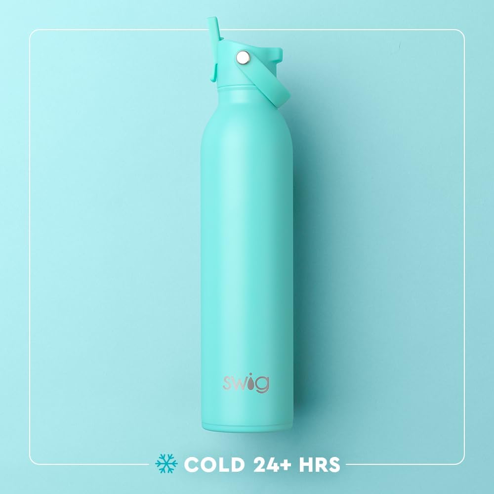 Swig Life 26oz Insulated Water Bottle - Travel-Friendly Design with Straw & Lid | Good Vibrations Color
