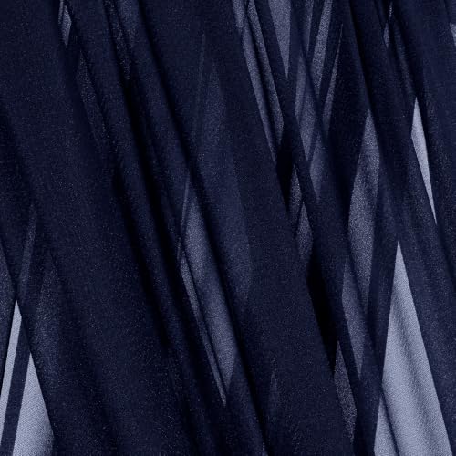 Navy Blue Wedding Arch Draping Fabric Backdrop 4 Panels - 29"×20Ft, Pack of 4
