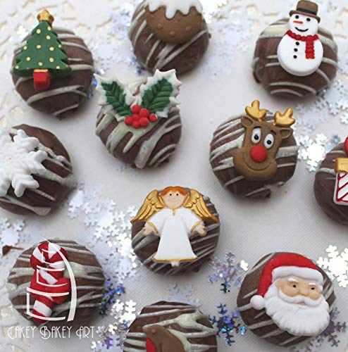 Gray+CE0017 Christmas Embellishments Silicone Mold for Cake Decorating & Craft