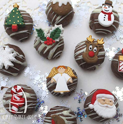 Gray+CE0017 Christmas Embellishments Silicone Mold for Cake Decorating & Craft