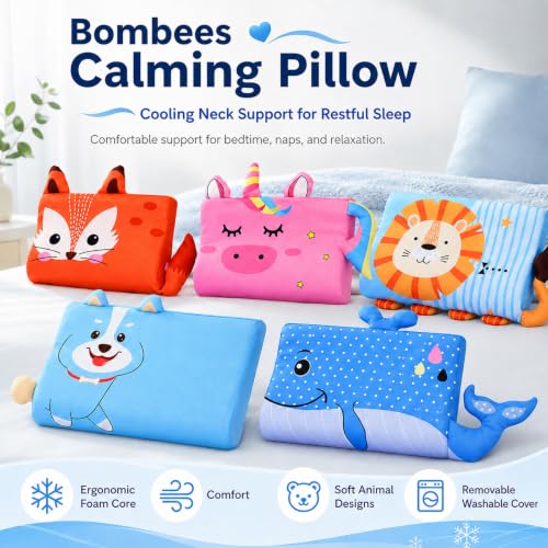 Unicorn Calming Cooling Neck Support Pillow with Soft Animal Design