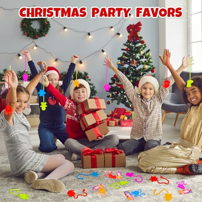 Christmas Goodie Bag Stocking Stuffers - 30 Sticky Hands for Kids & Classroom