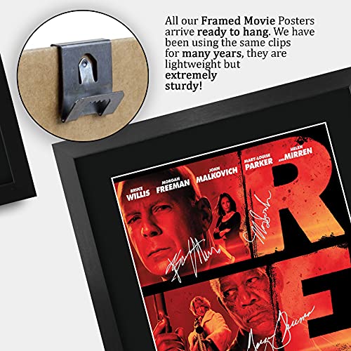 RED 1 Bruce Willis Helen Mirren Morgan Freeman Signed Movie Poster 16x12 Framed - Variation RED 1
