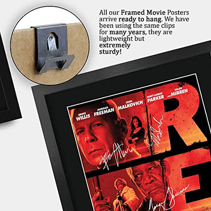 RED 1 Bruce Willis Helen Mirren Morgan Freeman Signed Movie Poster 16x12 Framed - Variation RED 1