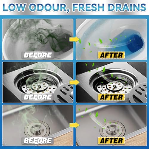 Garbage Disposal Cleaner Tablets Deodorizer 25 Pack - Sink & Drain Freshener
