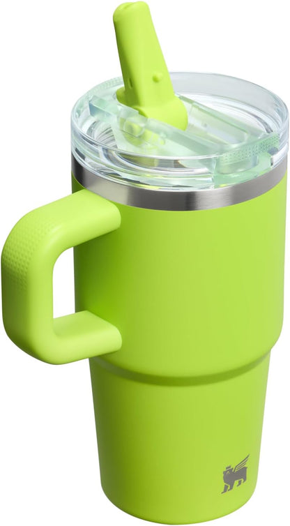 STANLEY Quencher ProTour 20 oz Tumbler - Leakproof Lid, Built-In Straw & Handle | Insulated Stainless Steel | Chartreuse