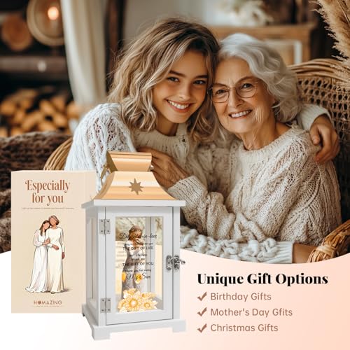 Daughter-in-Law Lantern Gift - Embracing Figure LED Decor for Mother's Day, Christmas, Birthday