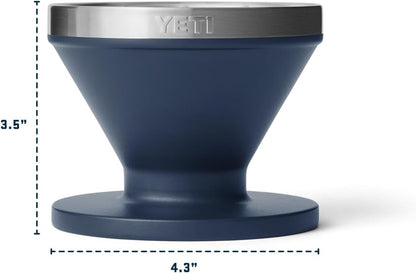 YETI Rambler 20 oz Tumbler - Stainless Steel, Vacuum Insulated with MagSlider Lid - Navy Color