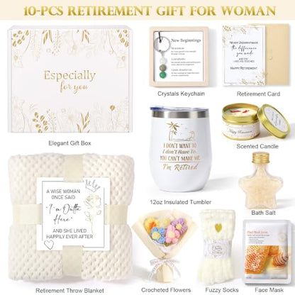 Retirement Gift for Woman 2026 - Chic Gift Set for Teacher Nurse Colleague - Variation: Retirement