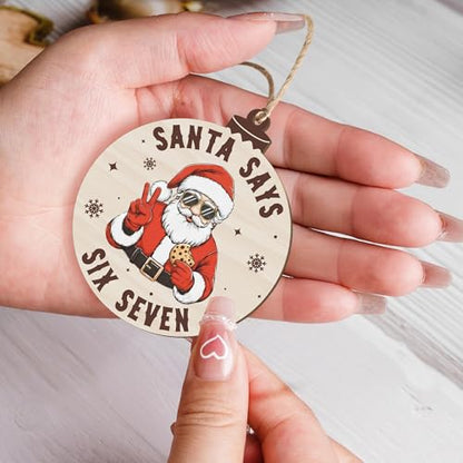Festive 67 Meme Christmas Ornament - Humorous Viral Humor Holiday Decor - 10 Pack
