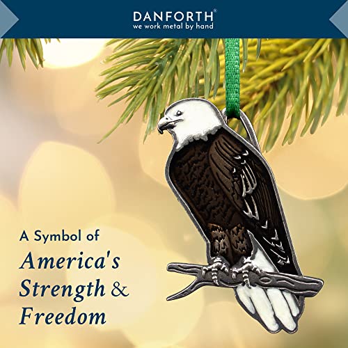American Bald Eagle Pewter Ornament - Handcrafted USA, Tree or Home Decor (Variation: Bald Eagle)