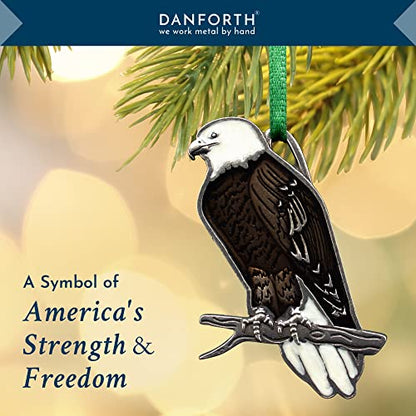American Bald Eagle Pewter Ornament - Handcrafted USA, Tree or Home Decor (Variation: Bald Eagle)