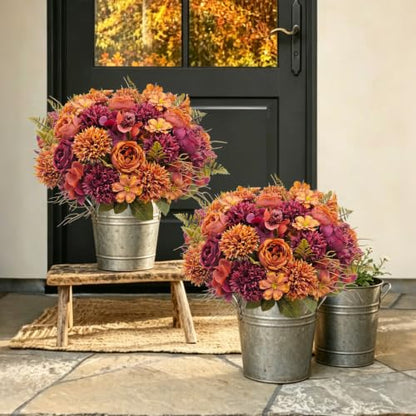 Artificial Fall Flowers Bouquet - Autumn Floral Arrangements for Home Decor