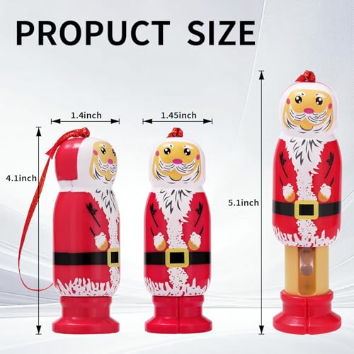 Funny Santa Christmas Ornament - Naughty Stretchable Santa Claus Pendant with Lights & Voice - Santa Claus Variation