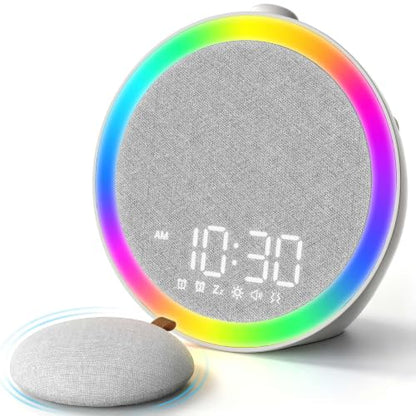 Heavy Sleepers Alarm Clock with Wireless Bed Shaker & 116dB Sound