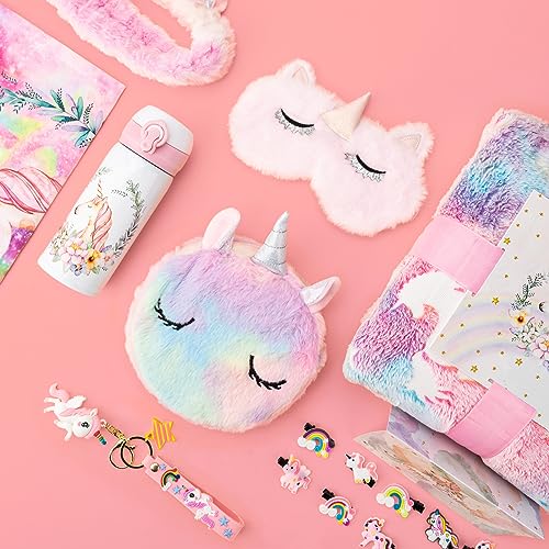 Rainbow Unicorn Toys Gift Set for Girls 4-6 Birthday & Holiday